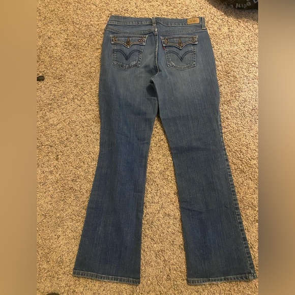 Women’s Levi’s 515 Bootcut Mid Rise Jeans Size 10 Short - Picture 2 of 7